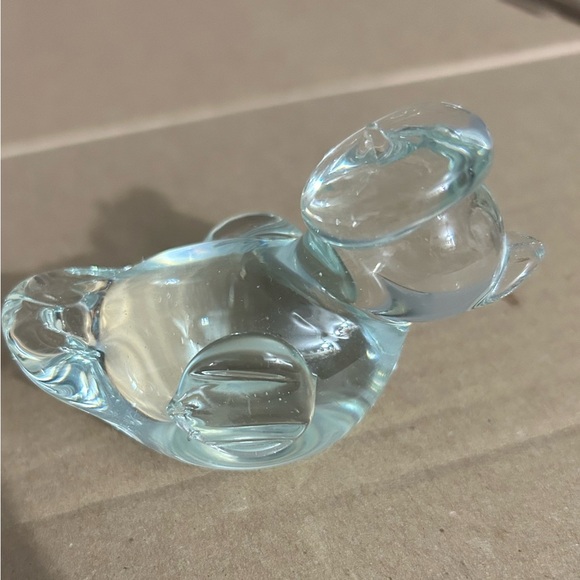 Vintage crystal duck with sailor hat figurine / paperweight - Picture 8 of 9